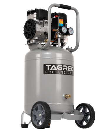 Compresor aer vertical silentios 50L 230V 8BAR fara ulei 290L/min 2000W 2.7CP (TA3394) [2]