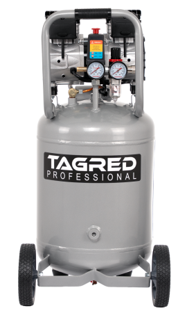 Compresor aer vertical silentios 50L 230V 8BAR fara ulei 290L/min 2000W 2.7CP (TA3394) [3]