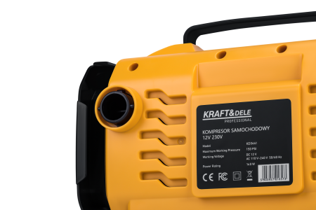 Compresor auto 12V 230V 10 bari lanterna LED afisaj LCD (KD3441) [7]