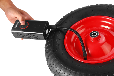 Compresor auto 3 in 1 cu acumulator, lanterna, baterie externa, 4000 mAh, 0.3-10 bar, 30 l /min (KD5499) [10]