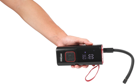 Compresor auto 3 in 1 cu acumulator, lanterna, baterie externa, 7800 mAh 0.3-10 bar, 30 l/min, (KD5497) [10]