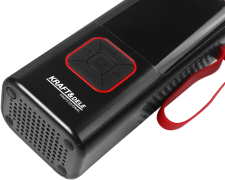 Compresor auto 3 in 1 cu acumulator, lanterna, baterie externa, 7800 mAh 0.3-10 bar, 30 l/min, (KD5497) [8]