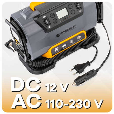 Compresor auto digital 12V si 230V presiune 10 bar cu functie umflare dezumflare PM1440 (PM-KB-150T ) [20]