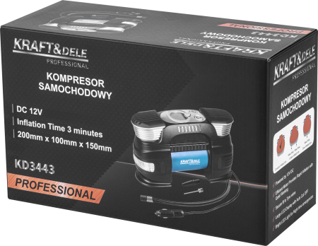 Compresor auto metalic 7 bar 250W cu accesorii si geanta (KD3443) [11]