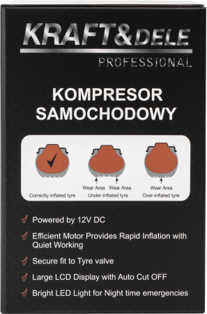 Compresor auto metalic 7 bar 250W cu accesorii si geanta (KD3443) [12]