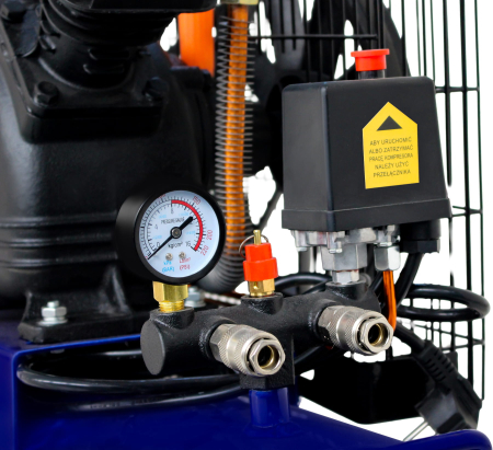 Compresor cu ulei 100L, 2800W, 480 l/min, 8 bar, 230V, 2 pistoane (KD4058) [8]