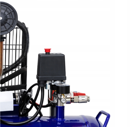 Compresor cu ulei 200L, 4100W, 650 l/min, 8 bar, 400V, industrial, albastru (KD4059) [5]