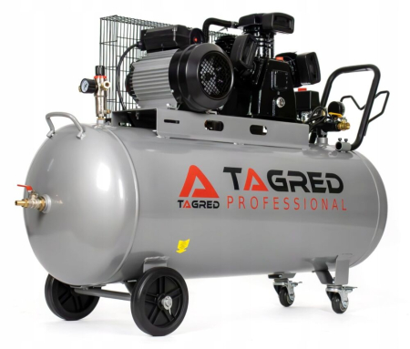 Compresor cu ulei 3 pistoane 200L 400V 5.5kW/7.5CP 10 bar cu furtun si ulei (TA329) [5]