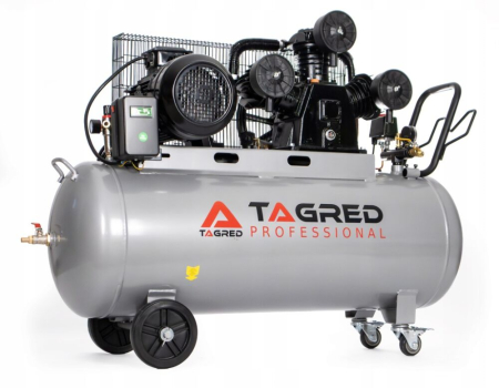Compresor cu ulei 3 pistoane 200L 400V 5.5kW/7.5CP 10 bar cu furtun si ulei (TA329) [7]
