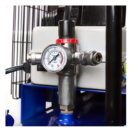 Compresor cu ulei 300L, 3 pistoane, 9.6 kW, 1460 l/min, 9 bar, 400V, transmisie curea (KD4057) [6]