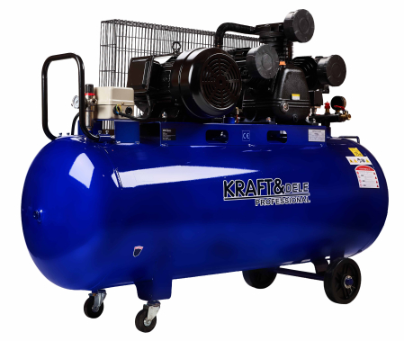Compresor cu ulei 300L, 3 pistoane, 9.6 kW, 1460 l/min, 9 bar, 400V, transmisie curea (KD4057) [7]