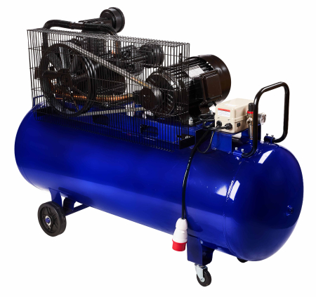 Compresor cu ulei 300L, 3 pistoane, 9.6 kW, 1460 l/min, 9 bar, 400V, transmisie curea (KD4057) [9]