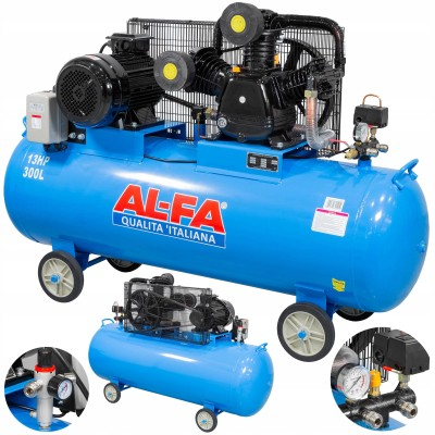 Compresoare - Compresor aer de ulei 300L cu motor 9.5 kW debit 1100L/min presiune 12.5 bar alimentare 400V 2850 rpm (ALC-300-3)