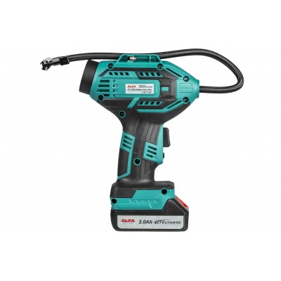 Compresor fara fir mini compresor pe baterie, pneumatic 9 bar cu manometru (ALCAP-21V) [3]