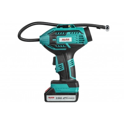 Compresor fara fir mini compresor pe baterie, pneumatic 9 bar cu manometru (ALCAP-21V) [7]