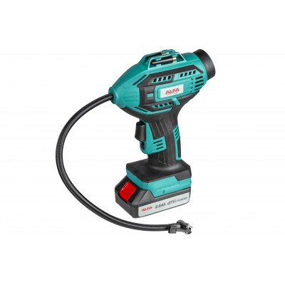 Compresor fara fir mini compresor pe baterie, pneumatic 9 bar cu manometru (ALCAP-21V) [5]