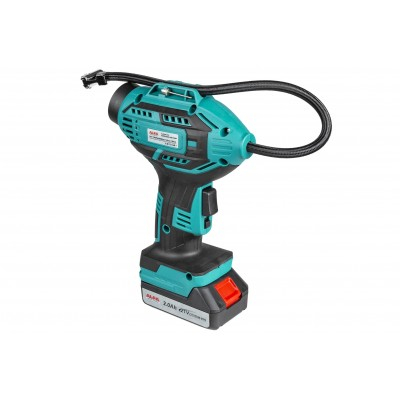 Compresor fara fir mini compresor pe baterie, pneumatic 9 bar cu manometru (ALCAP-21V) [4]