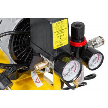 Compresor fara ulei silentios 6L 0,55 kW 2 pistoane 150l/min (ALAC6-LO) [8]