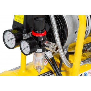 Compresor fara ulei silentios 6L 0,55 kW 2 pistoane 150l/min (ALAC6-LO) [9]