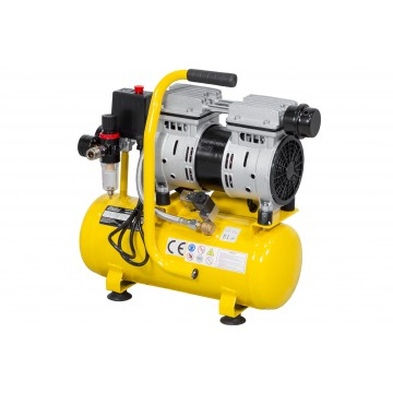 Compresor fara ulei silentios 6L 0,55 kW 2 pistoane 150l/min (ALAC6-LO) [3]