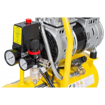 Compresor fara ulei silentios 6L 0,55 kW 2 pistoane 150l/min (ALAC6-LO) [4]