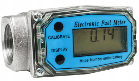 Contor electronic debit lichide 100L/min, conexiune 1 inch, carcasa aluminiu (V80213) [1]