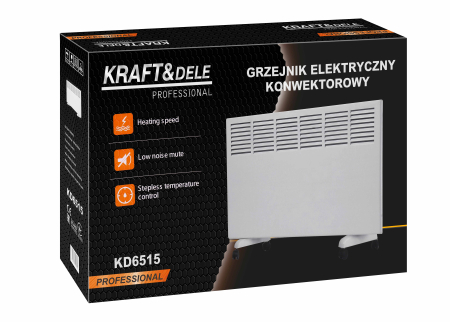 Convector / Calorifer electric Kraft&Dele 2000W, cu termostat reglabil, 20 mp (KD6515) [12]
