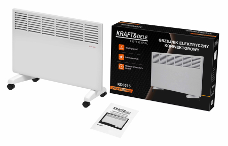 Convector / Calorifer electric Kraft&Dele 2000W, cu termostat reglabil, 20 mp (KD6515) [14]