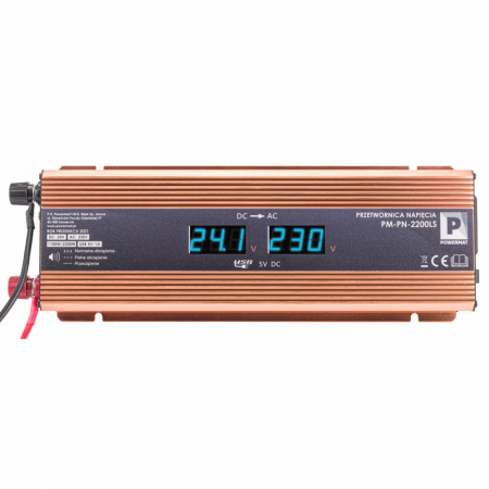 Convertor invertor tensiune 24V 220V 1100 2200W (PM1063) [1]