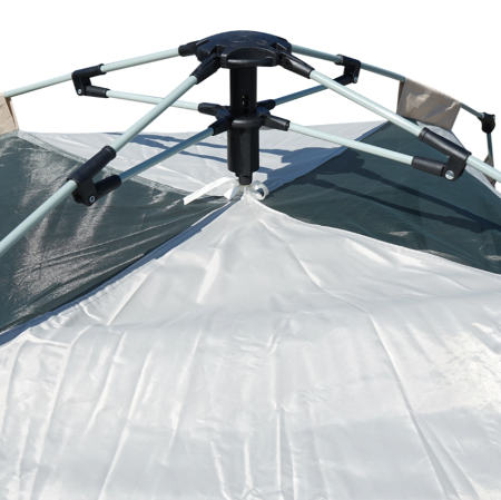 Cort camping 2 persoane pliabil automat pop-up, 2 usi, deschidere 4 parti, plasa anti-insecte, impermeabil 240x240x155cm (DISTV03) [5]