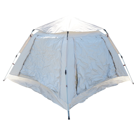 Cort camping 2 persoane pliabil automat pop-up, 2 usi, deschidere 4 parti, plasa anti-insecte, impermeabil 240x240x155cm (DISTV03) [7]