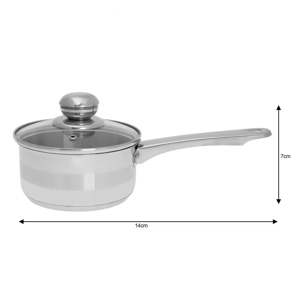 Cratita cu capac din inox 1 L 14 cm (KH-4322) [2]