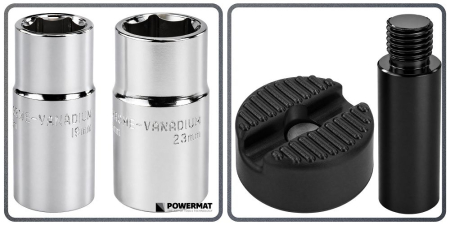 Cric auto trapezoidal 2.5T 130-445 mm cu cheie roti si accesorii PM1470 (PM-PTR-2500T) [12]