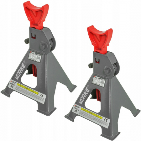 Cric hidraulic 2.5T 80-360mm talie joasa + set 2 suporti auto 3T (2.5T(+)+3T-2) [8]
