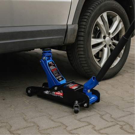 Cric hidraulic 2.5Tone 80-360mm + geanta transport depozitare tip crocodil ridicare auto (S10662) [4]