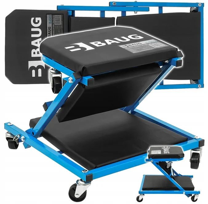 Cric hidraulic 2t tip crocodil ridicare auto + set 2 suporti sustinere tip capra 3t + cheie cruce prezoane roti  + scaun pat 2 in 1 atelier (V80099+OX-467+KD10532+B4902) [39]