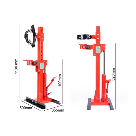 Cric hidraulic 3 Tone 140-460 mm tip crocodil + Presa hidraulica 1Tona comprimat arcuri (KD386+KD326) [5]