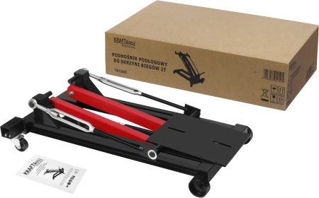 Cric hidraulic cutie viteze 2T, inaltime 225-900 mm, reglaj unghi placa, 4 roti (KD12683) [4]