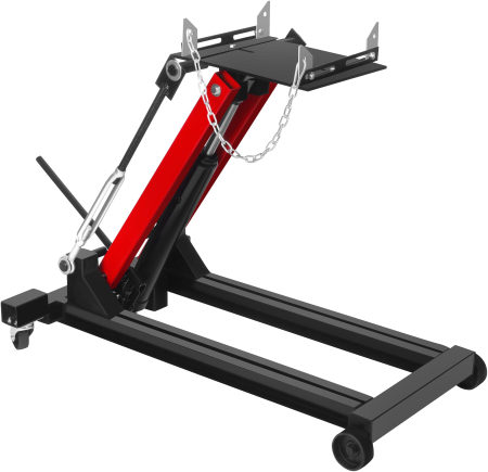 Scule Atelier Auto - Cric hidraulic cutie viteze 2T, inaltime 225-900 mm, reglaj unghi placa, 4 roti (KD12683)