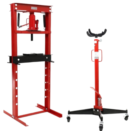 Scule Atelier Auto - Cric hidraulic pentru extras montat demontat cutii de viteze 500kg + Presa hidraulica 20Tone rulmenti (KD322+KD329)