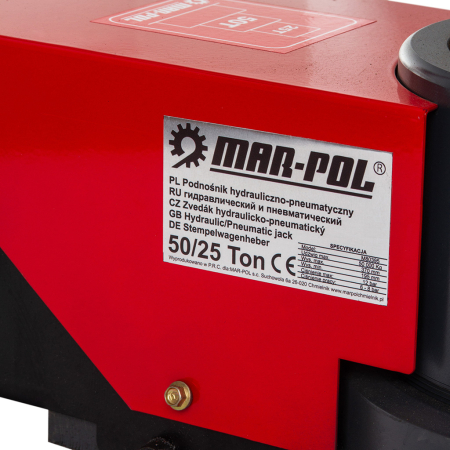 Cric hidro-pneumatic, 50T BJC camion tir utilaje cu actionare pneumatica (M80395) [6]