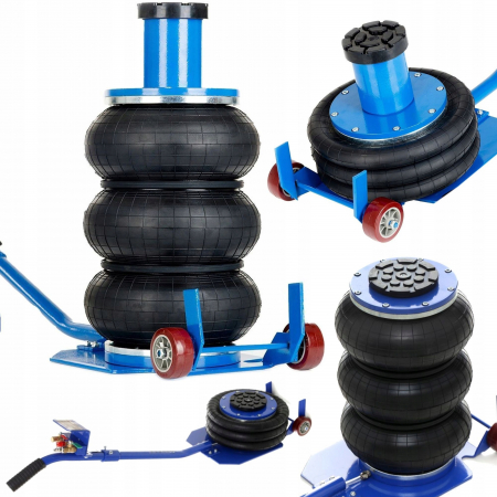 Cricuri - Cric pneumatic 3.5 Tone cu extensie inaltator profesional cu pernă de aer pentru vulcanizare 15-50cm (MF180040)