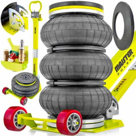 Scule Atelier Auto - Cric pneumatic 3.5 Tone cu maner reglabil pernă aer pentru vulcanizare 15-43cm (MP0509-GR)