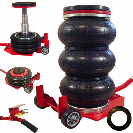 Cricuri - Cric pneumatic 3.5 Tone profesional cu pernă de aer 14-40cm pentru vulcanizare (EUPP3500)