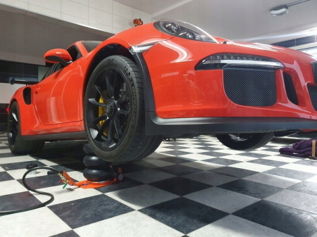 Cric pneumatic 3.5 Tone profesional cu pernă de aer cu inaltator vulcanizare 14-50cm (M80141) [6]