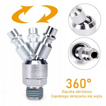 Cric pneumatic 3.5 Tone profesional cu pernă de aer cu inaltator vulcanizare 14-50cm (M80141) [2]