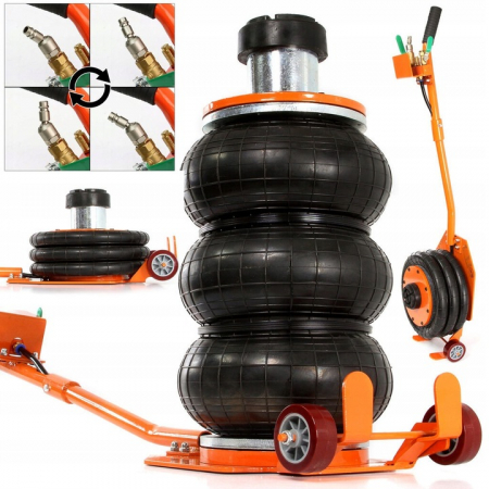 Scule Atelier Auto - Cric pneumatic 3.5 Tone profesional cu pernă de aer cu inaltator vulcanizare 14-50cm (M80141)