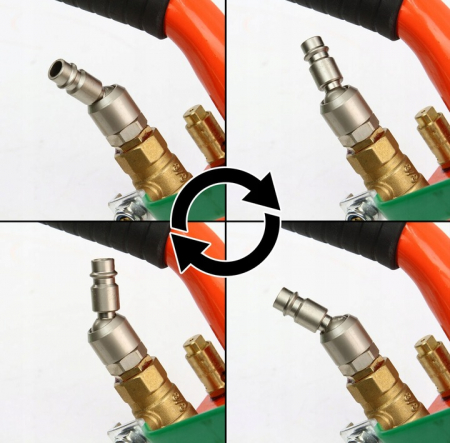 Cric pneumatic 3.5 Tone profesional cu pernă de aer cu inaltator vulcanizare 14-50cm (M80141) [7]