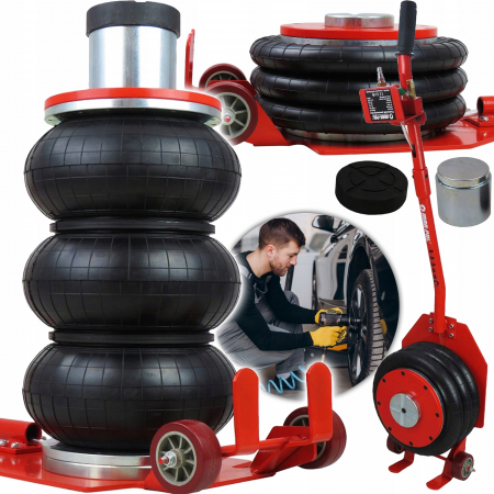 Scule Atelier Auto - Cric pneumatic 3.5 Tone profesional cu pernă de aer cu inaltator vulcanizare 15-50cm (M80132)