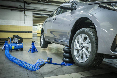 Cric pneumatic 3.5 Tone profesional cu pernă de aer pentru vulcanizare 13.5-40cm (TA256) [6]